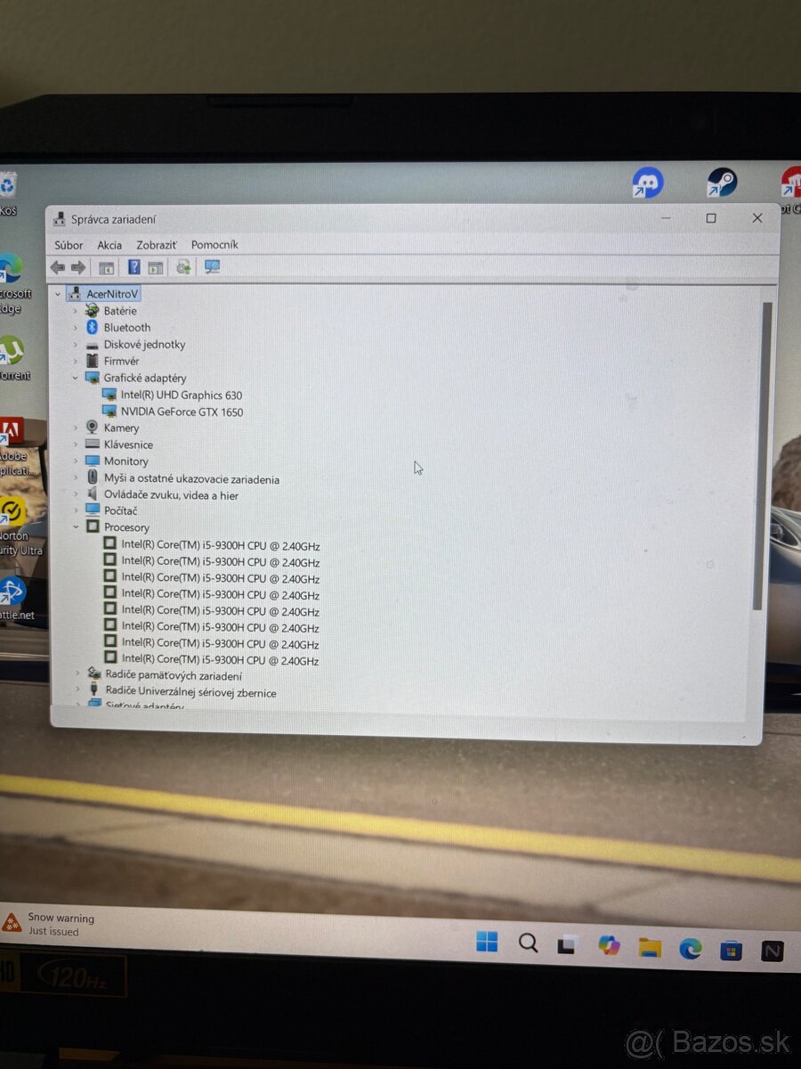 Herný notebook Acer Nitro V / 5 - 8