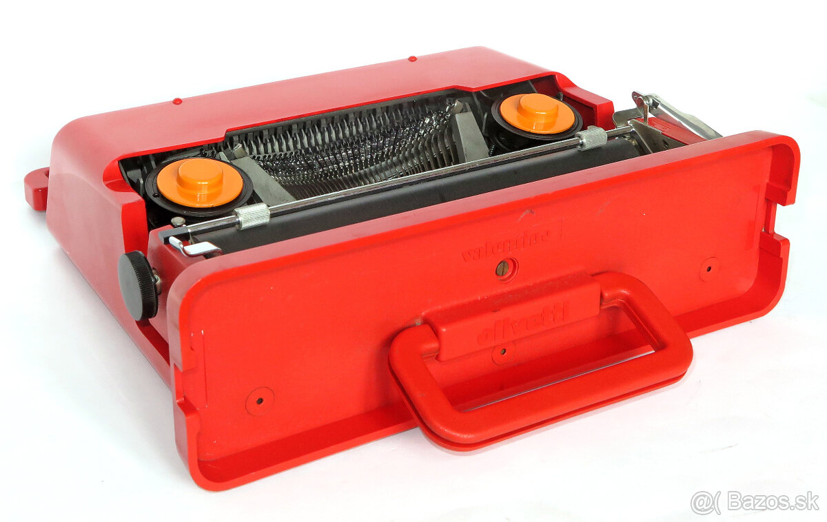 prenosný písací stroj OLIVETTI Valentine 1970te roky retro - 8