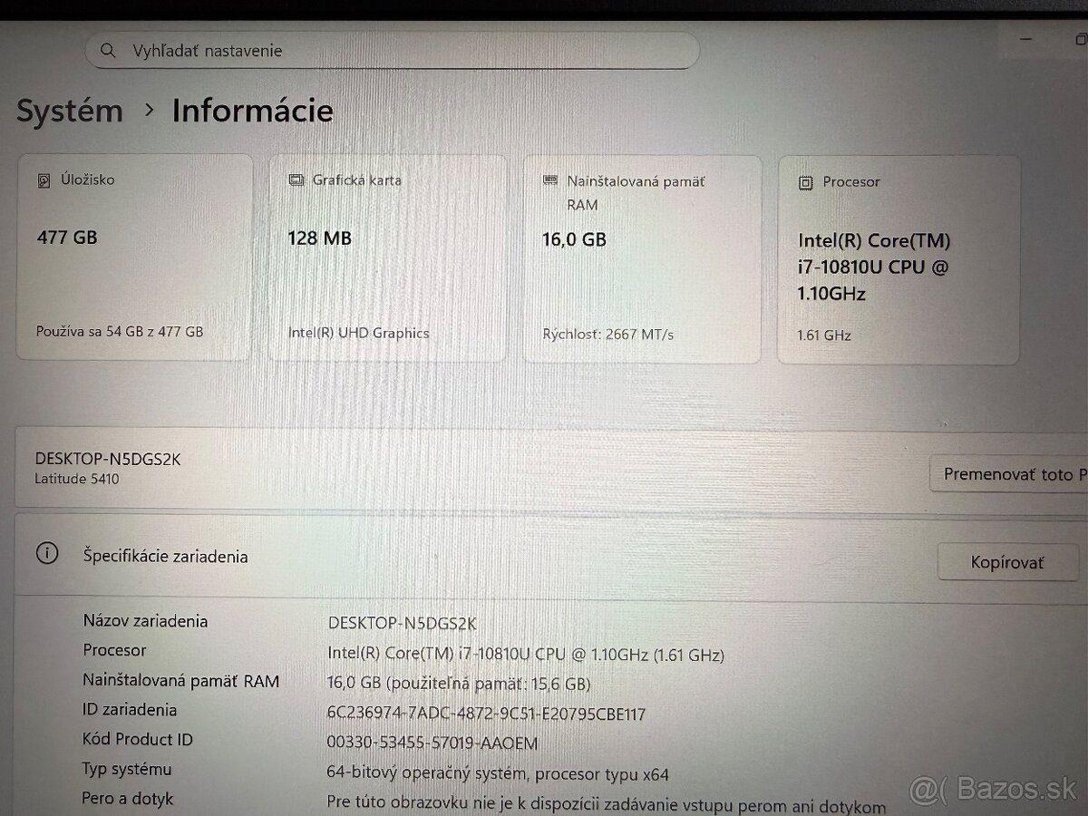 Dell Latitude 5410 s novou bateriou - 8