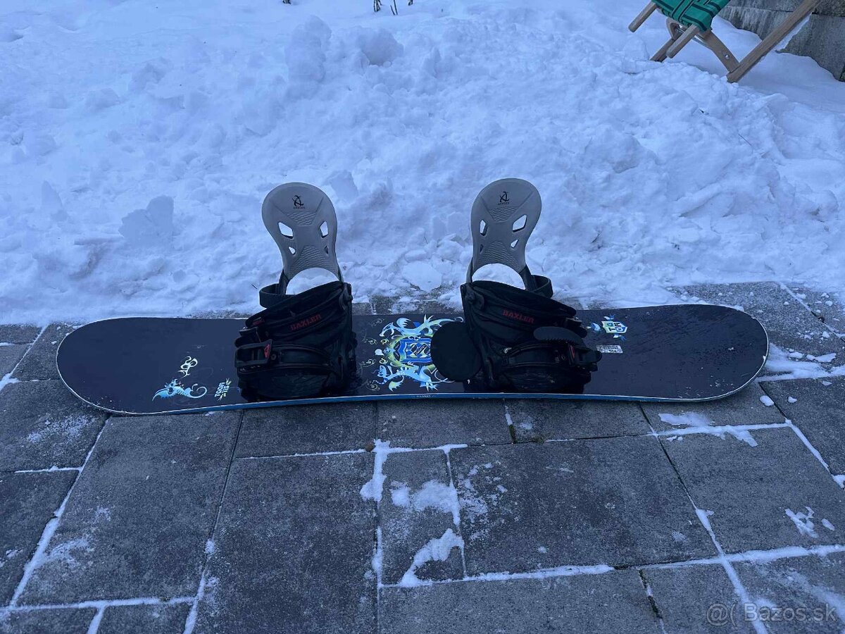 Predám detsky snowboard s topankami - 8