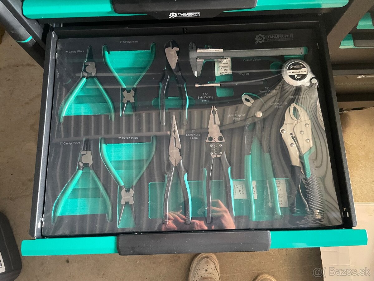 Dielenský vozík Stahlgruppe Jumbo + Aku set náradia - 8