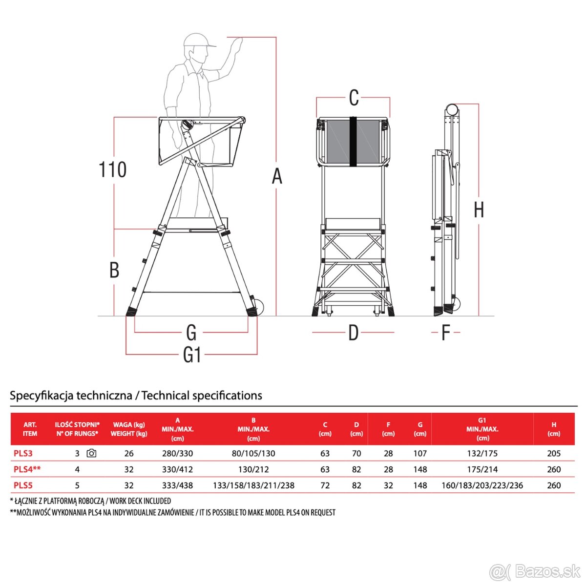 đź§° Predám plošinu Faraone PLS3 – málo pouĹľĂvaná, vĂ˝bornĂ˝ sta - 8