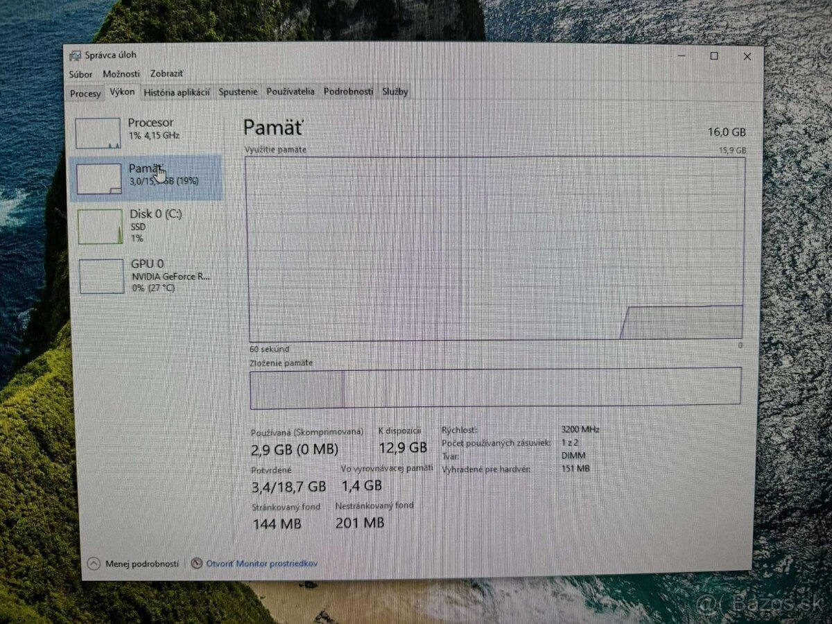 Herné PCčko Intel i5-10400F/ RTX 3050/ 16GB/ 500gb NvMe - 8