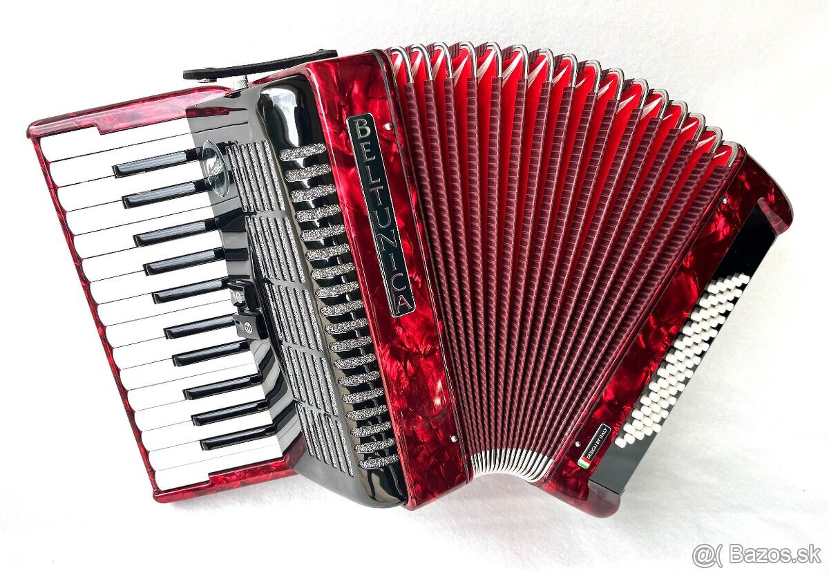 Predám nový akordeón BELTUNICA Vivaldi- De Luxe 60 basový- n - 8