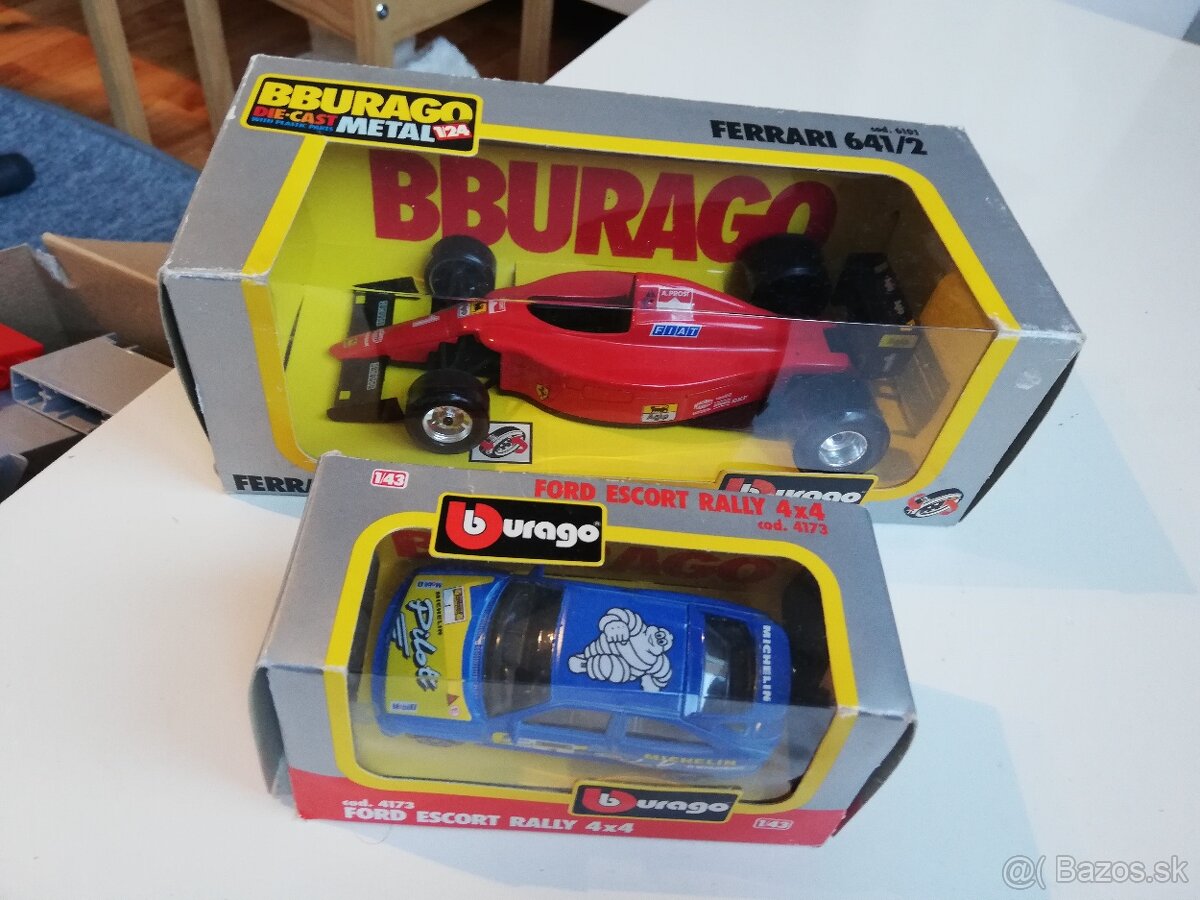 2x Bburago 1:24 Ferrari 641 +1:43 Ford Escort - 8
