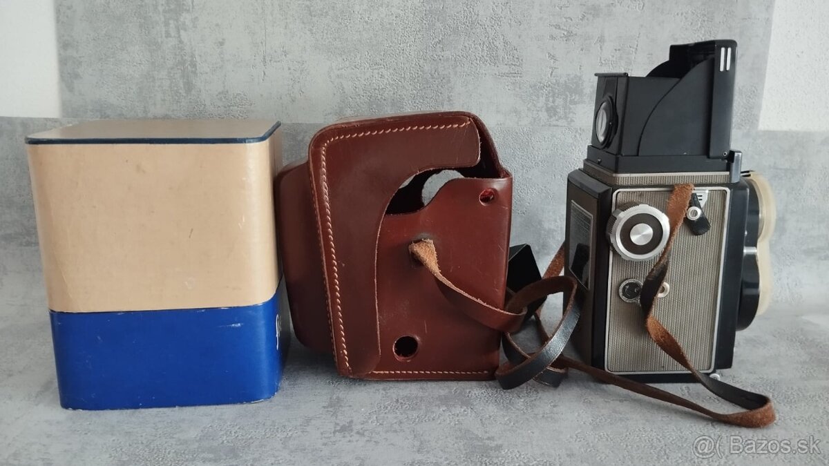 Starý fotoaparát Flexaret VI automat s brašnou, KRABICI aj. - 8