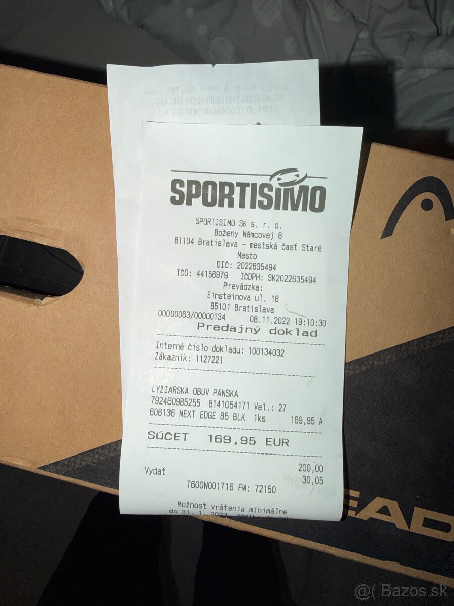 Lyžiarky Head - 27 cm (42, 43), 85 flex - 8