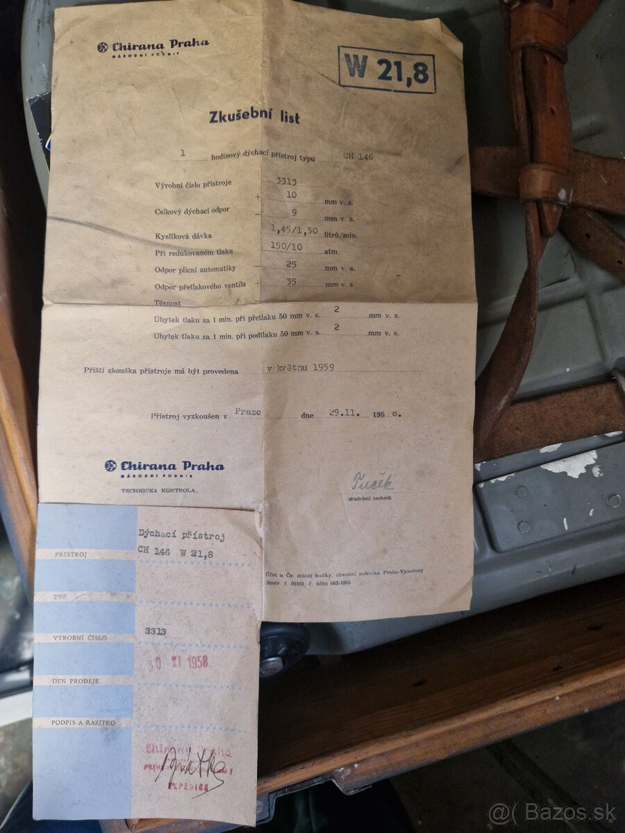 Predám dýchaci pristroj chirana ch 146 - 8