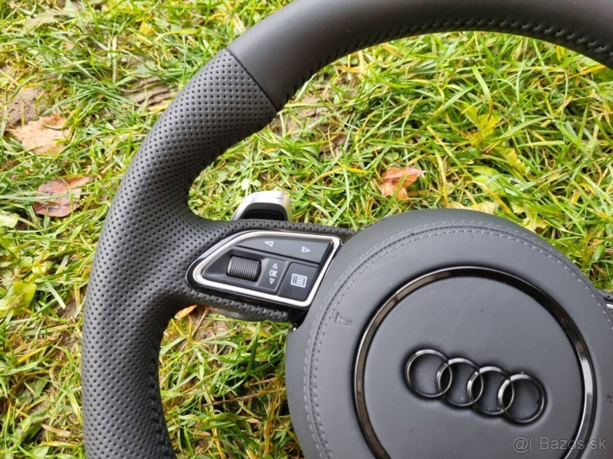 KOMPLET VOLANT AUDI KOŽENÝ PERFOROVANY MULTIFUNKCNY - 8