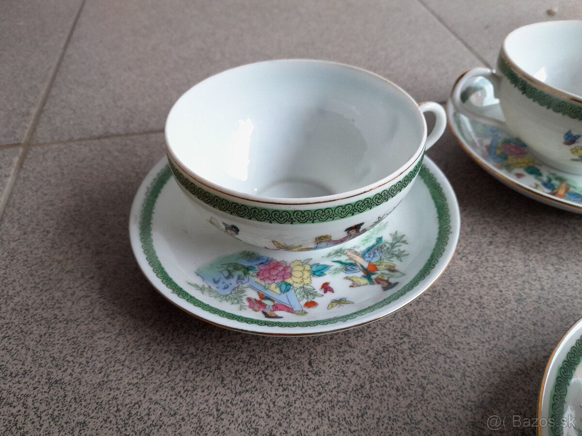Čínsky porcelán kávová/čajová súprava - 8
