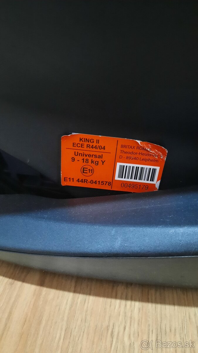 Autosedačka Britax Römer KING II 2022, tmavomodrá - 8