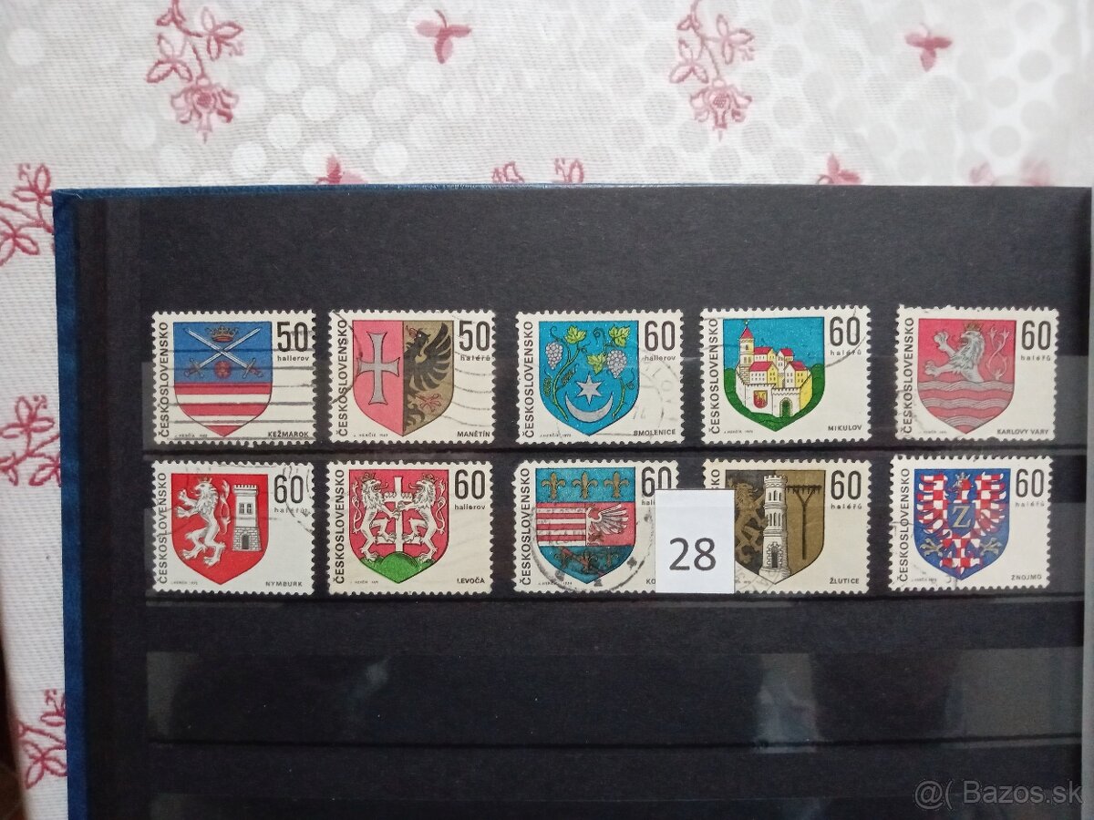 Poštové známky č.434 - ČESKOSLOVENSKO II. - 20 sérií - 8