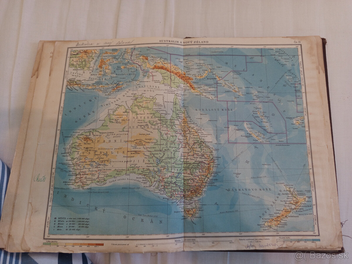 predám Školský zemepisný atlas - 8