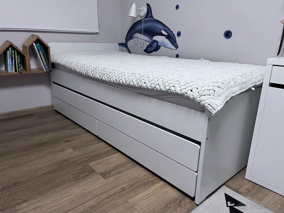2 x IKEA SLÄKT – rozkladacia posteľ s úložným priestorom - 8