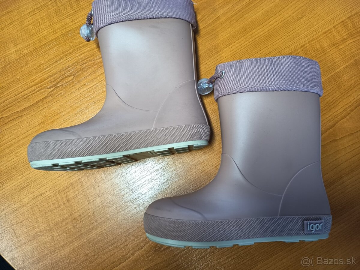Barefoot zateplené gumáky IGOR, VD 19 cm - 8