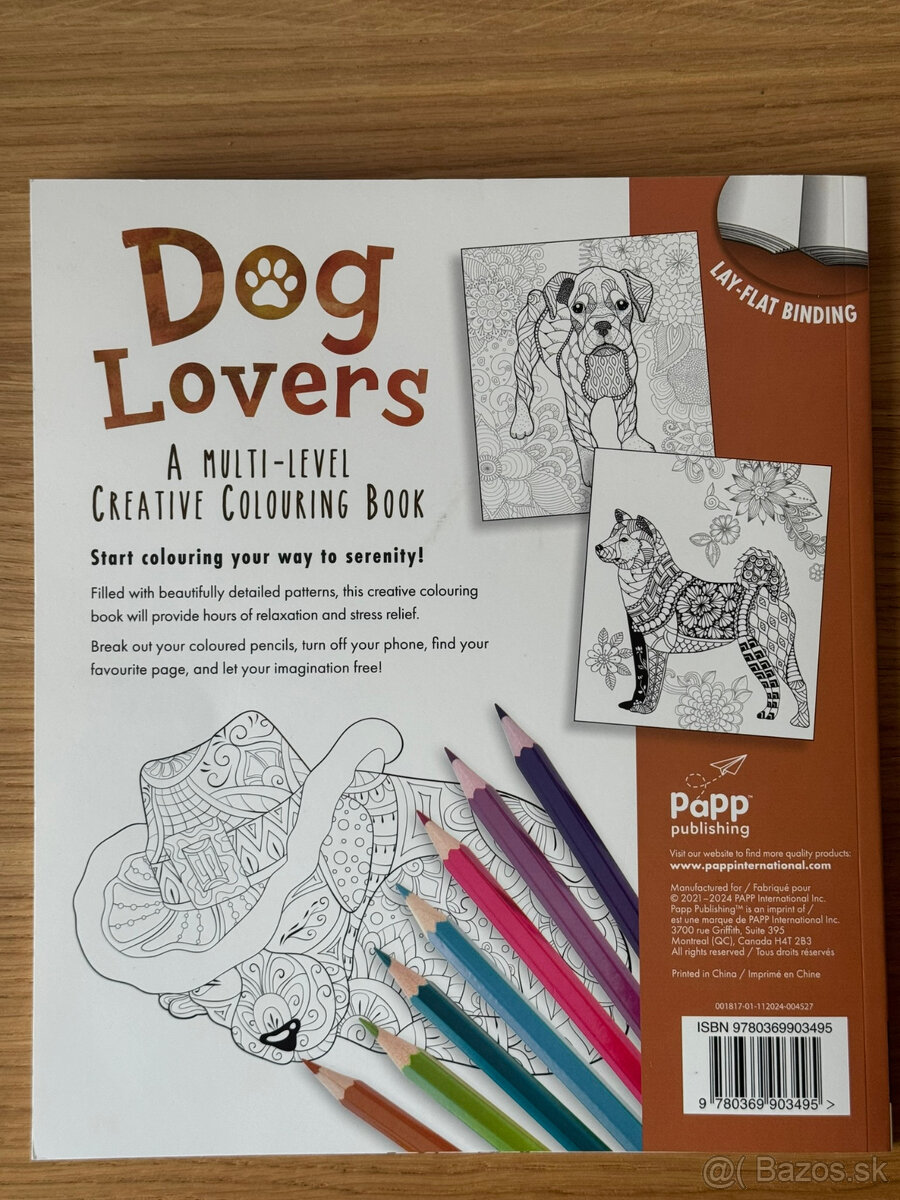 Antistresové omaľovánky - psy - 8