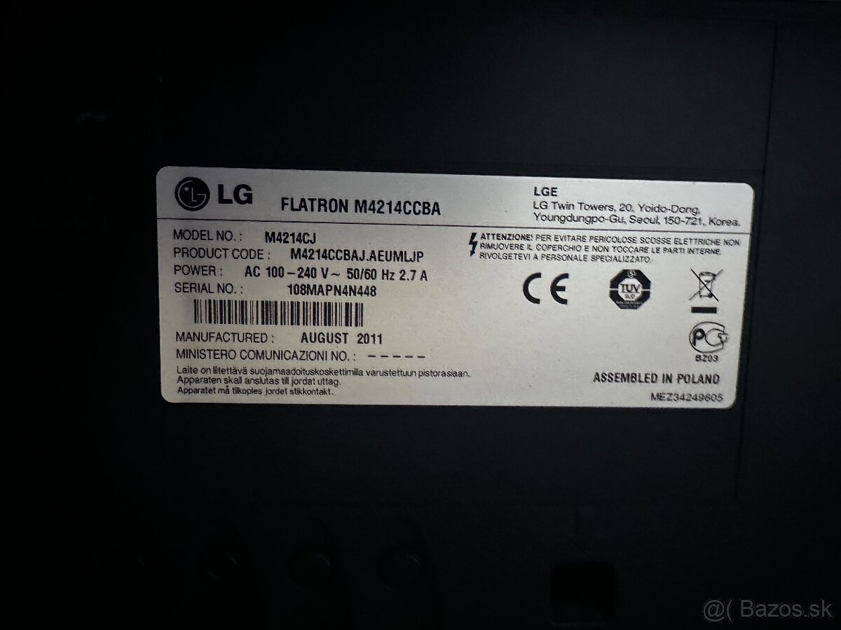 4x LCD TV (1xSony Bravia, 3xLG) - 8