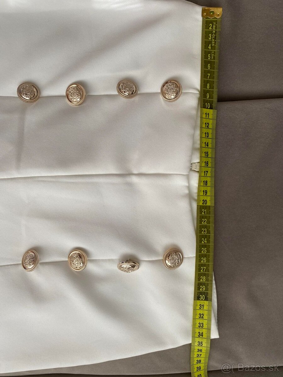 Biele elegantné nohavice - 8