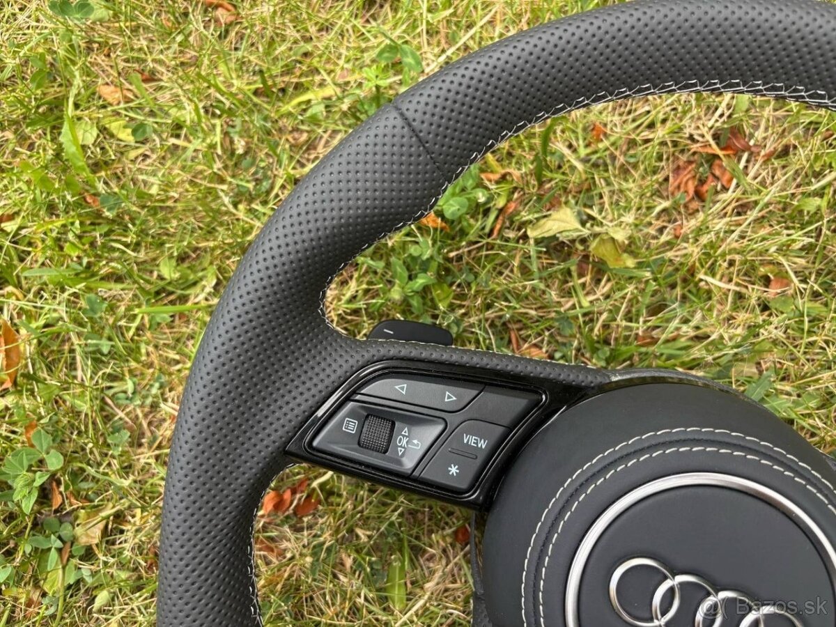 AUDI VOLANT ZKOSENY SPORTOVY + PADLA + AIRBAG - 8