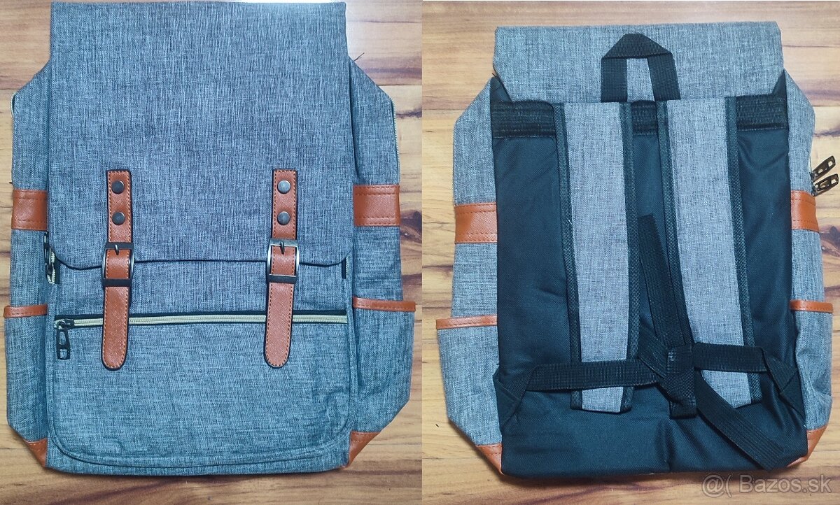 Priestranný retro batoh - 8