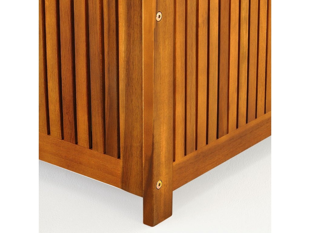 Drevený záhradný úložný box 300 L agát a plachta - 8