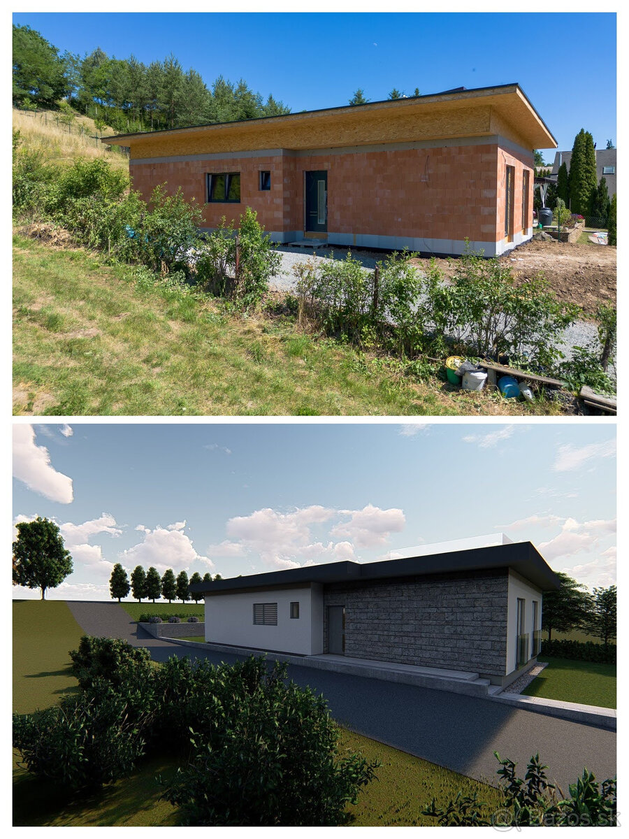 4 izbový rodinný dom obklopený zeleňou, iba s 1 susedom a ná - 8