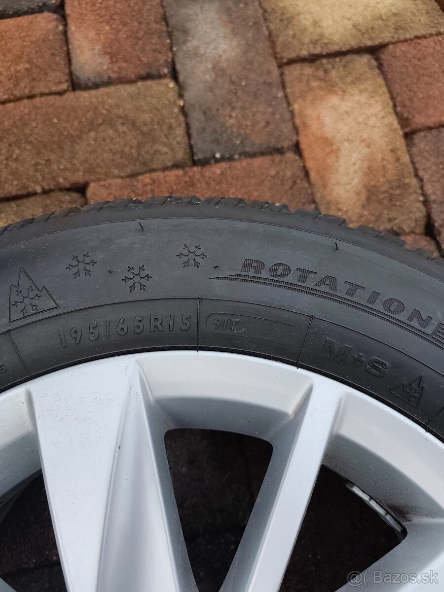 5x112 R15 - 195/65 Zimná komplet sada disky + pneumatiky - 8