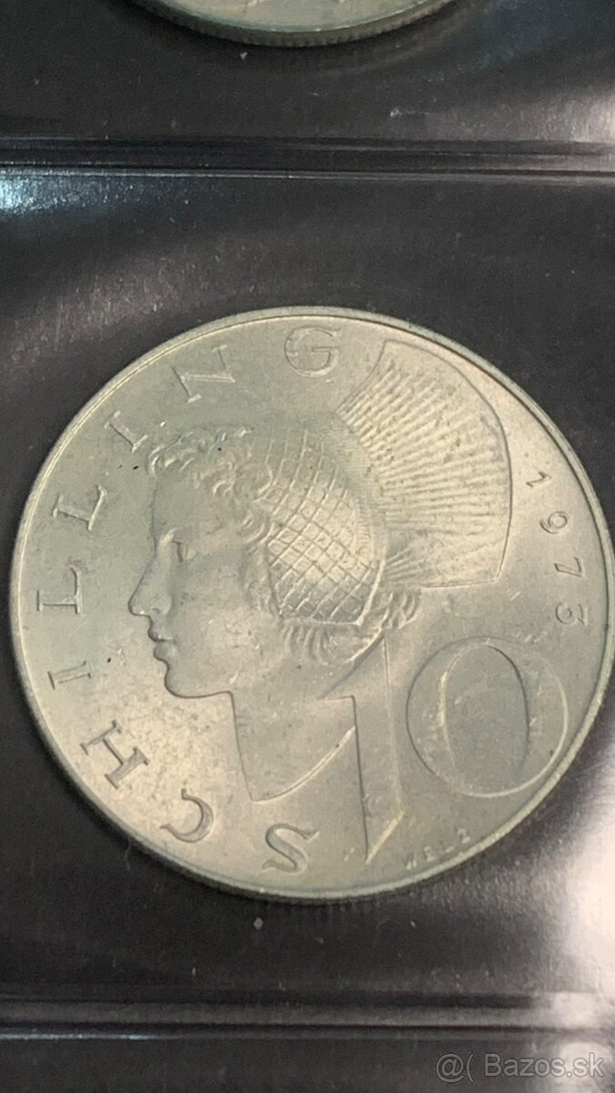 10 schillingove mince ( striebro) - 8