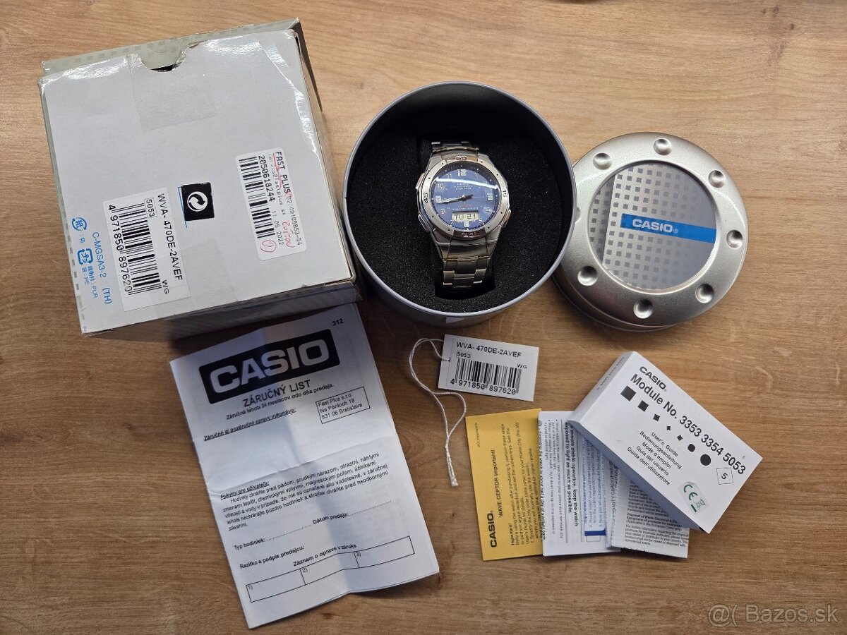 Casio,solárne, radiom riadene - 8