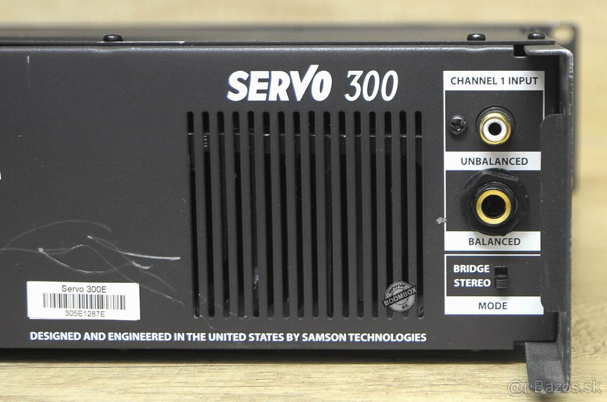 Samson Servo 300 audio koncový zosilňovač - 8