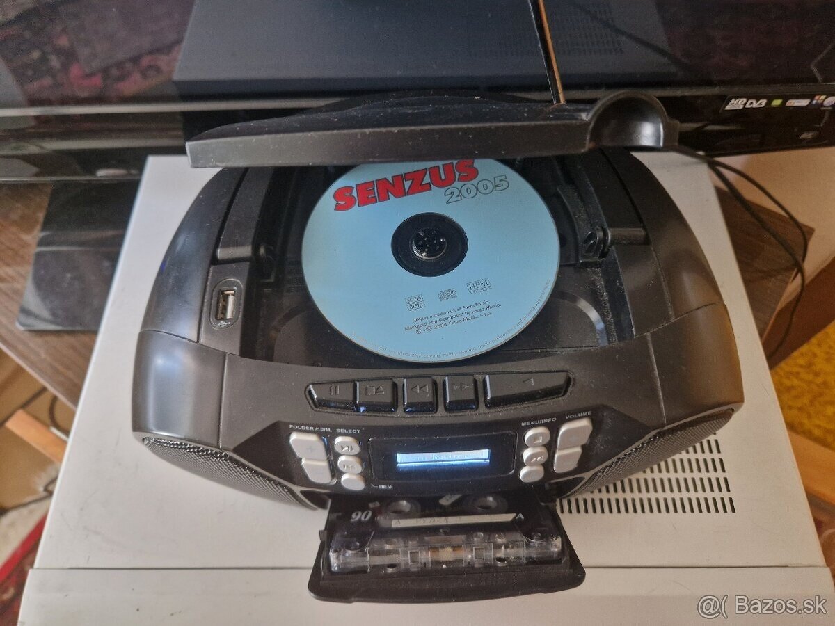 7 v1 DAB+ FM prenosné rádio STEREO kazeťák 230v aj Baterky - 8