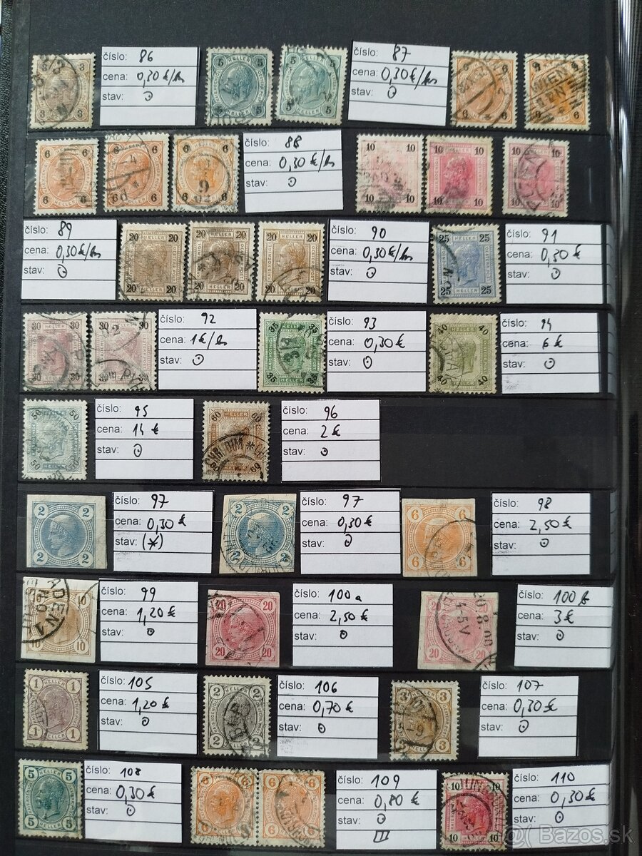 staré Rakúsko - zbierka známok v albume - 8