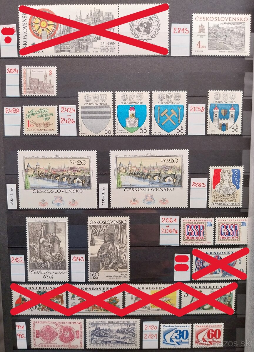 Známky ČESKOSLOVENSKO – 2 - 8