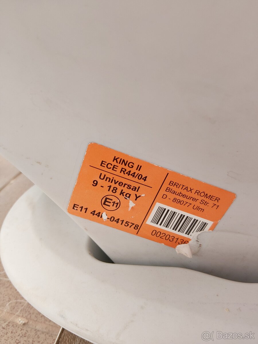 Autosedačka Britax Romer King Ii 9-18kg - 8