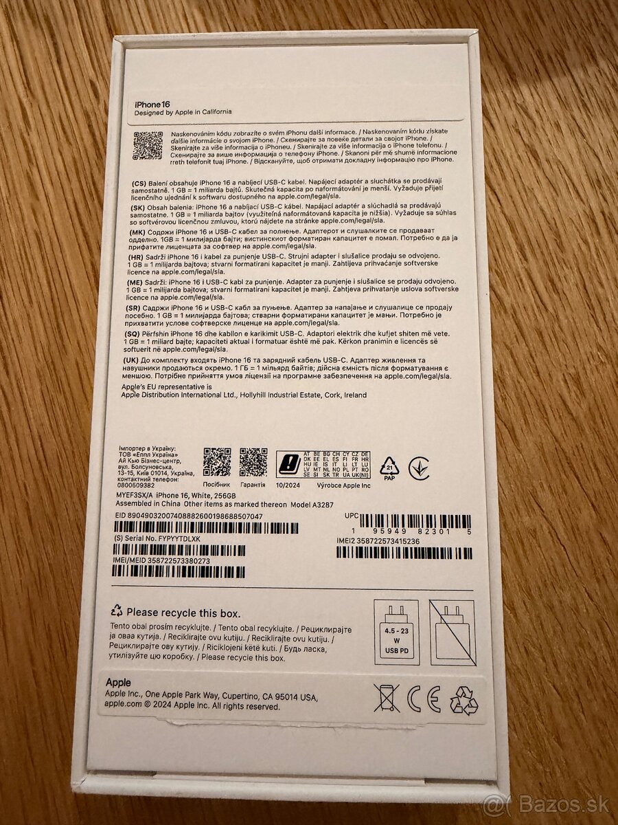 iPhone 16 256GB - 8