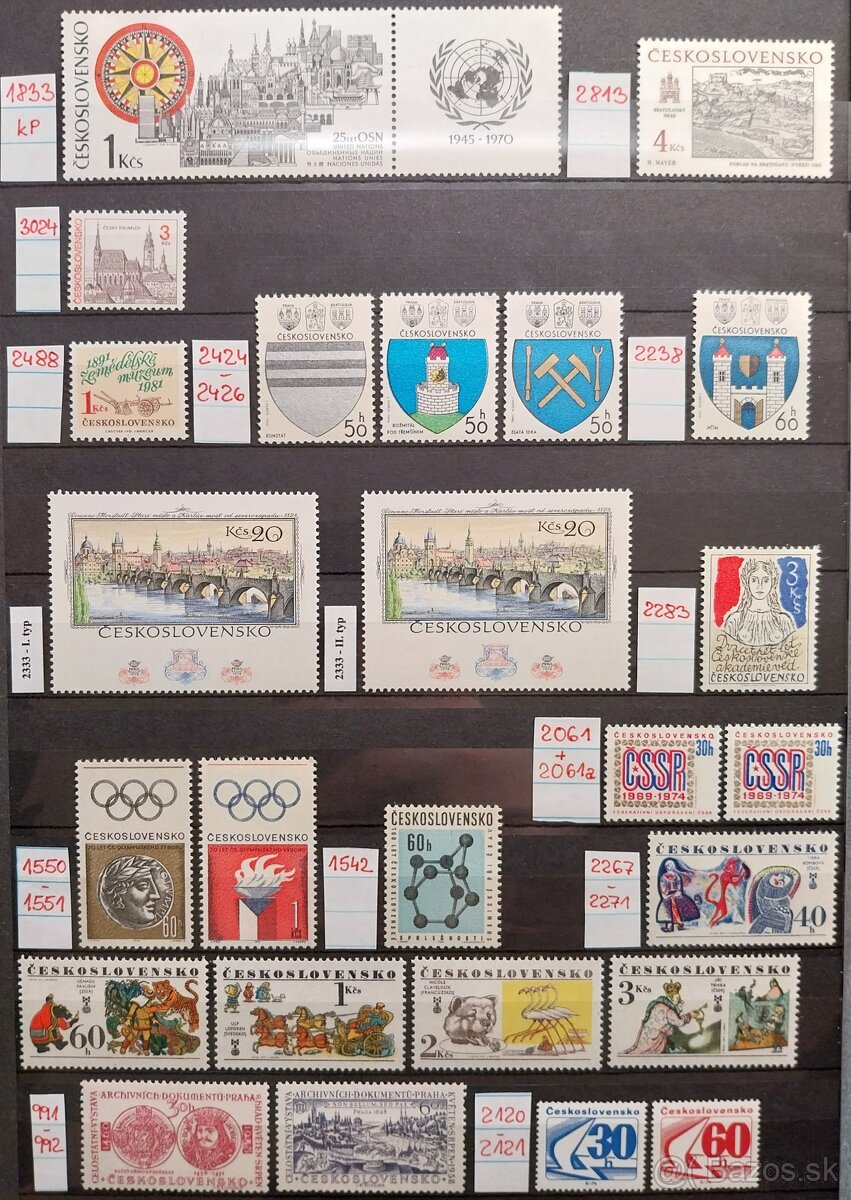 Známky ČESKOSLOVENSKO – 2 - 8