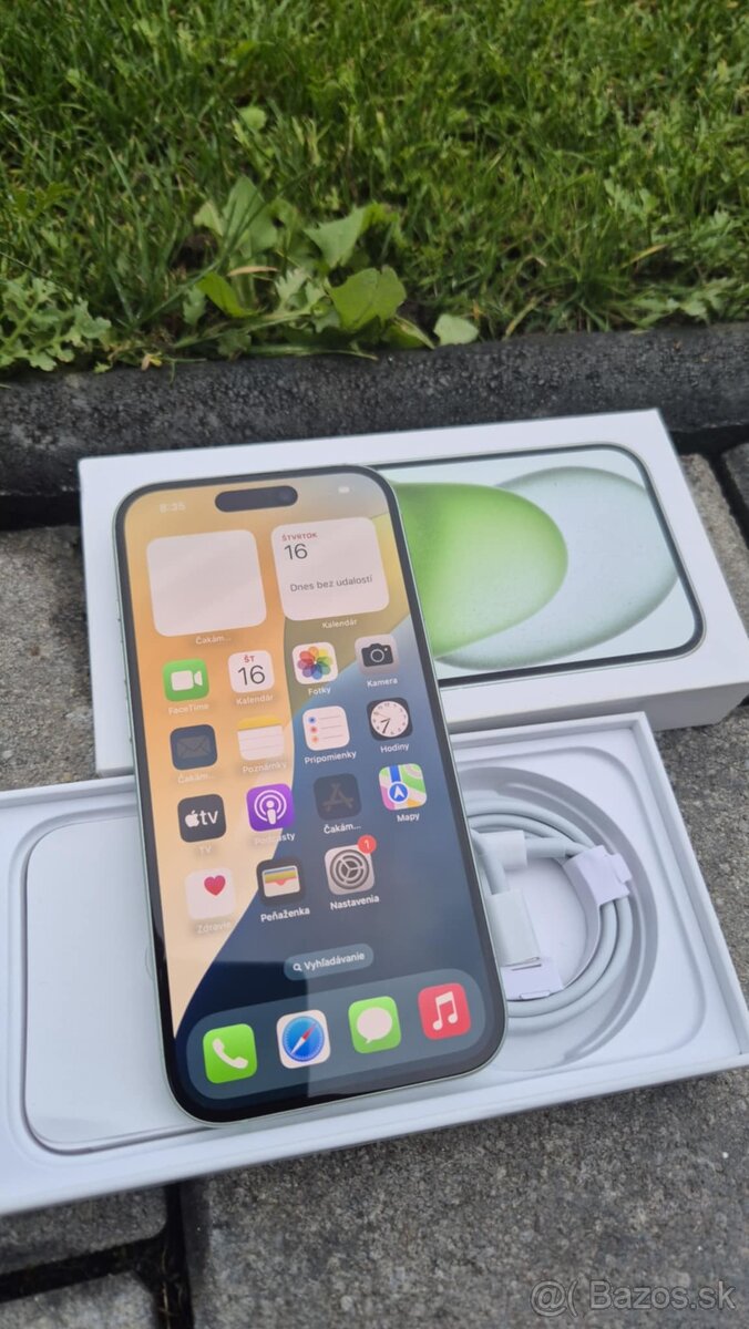 Predám Apple Iphone 15, 128gb green, ako nový TOP stav - 8