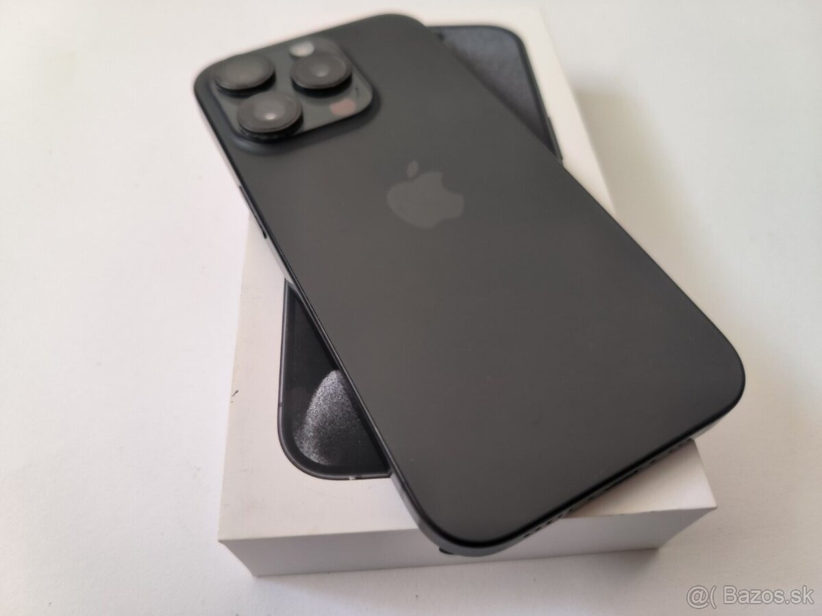 apple iphone 15 PRO 256gb Black Titanium / Batéria 86% - 8