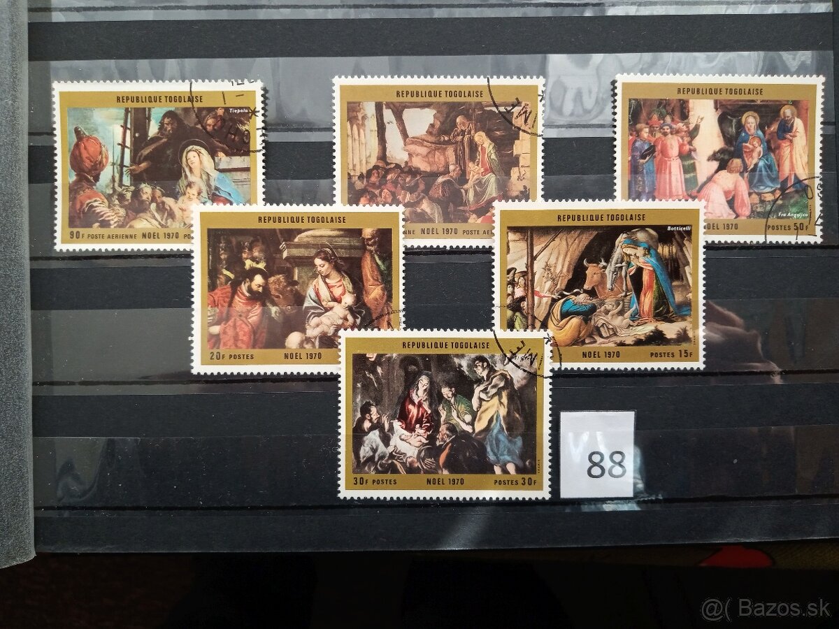 Poštové známky č.584 - AFRICKÉ ŠTÁTY - V. - 19 ks sérií - 8