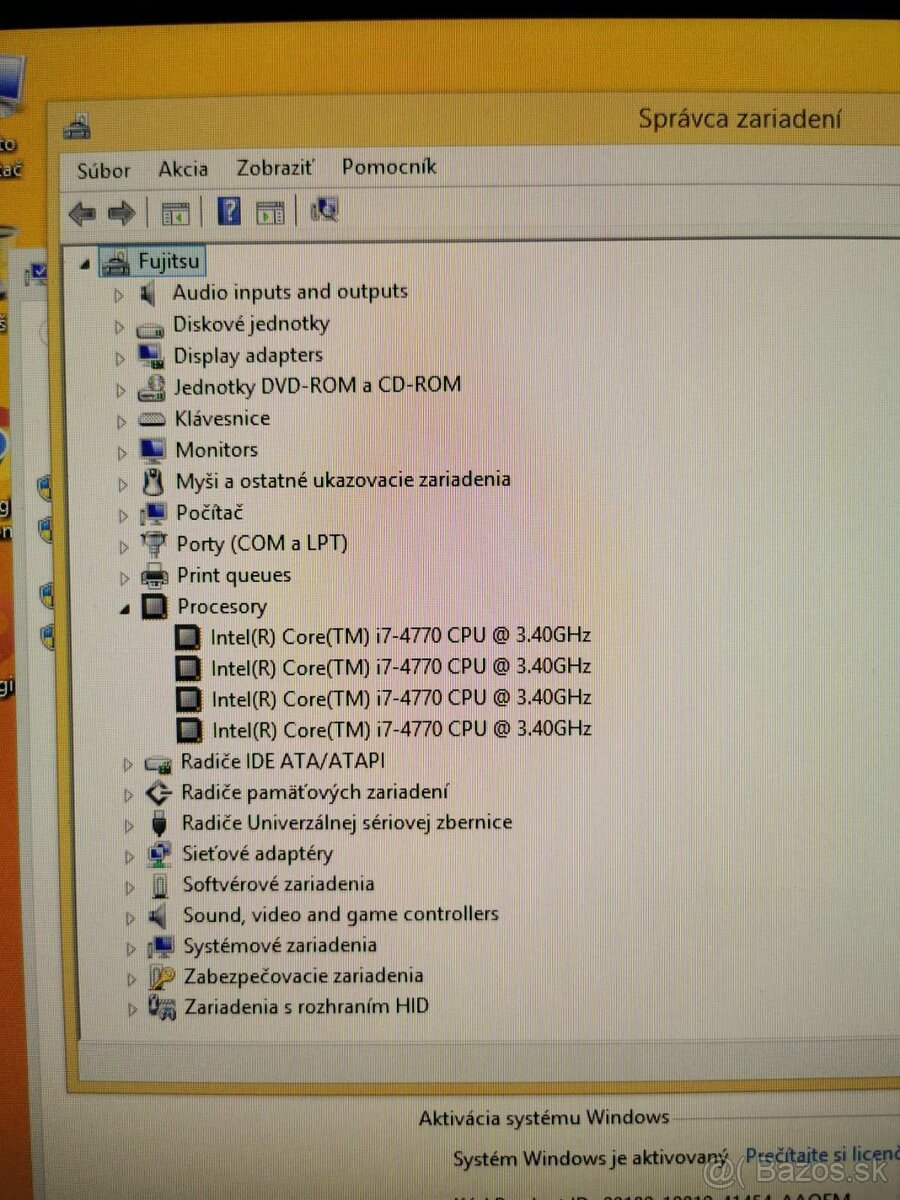 Predam Fujitsu Celsius W530 Workstation s Windows 8 - 8