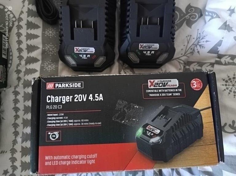 PARKSIDE® Nabíjačky Aku 20 V/ 12A , Dual 4,5A a 2,4A - 8