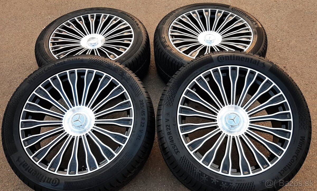 Nová sada 22" al.disky design Mercedes GLS +zimní pneu - 8