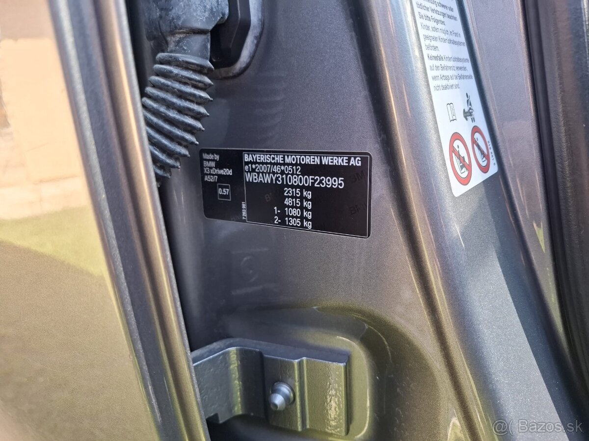 BMW X3 2.0 X-Drive A/T M Paket - 8