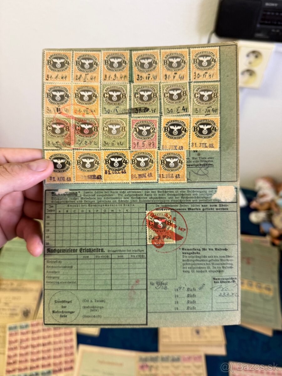 Stare dokumenty z Nemeckej rise 1940 - 8