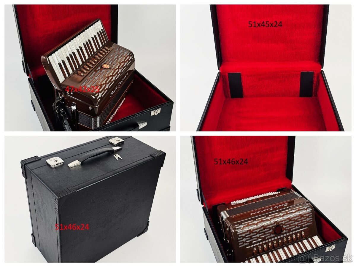 Nové kufre na akordeon heligonka Odolne, vysoka kvalita - 8