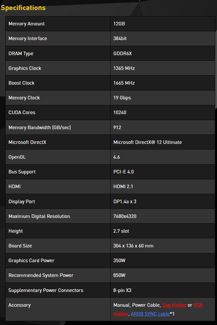 Palit RTX 3080 Ti 12GB GDDR6X - 8