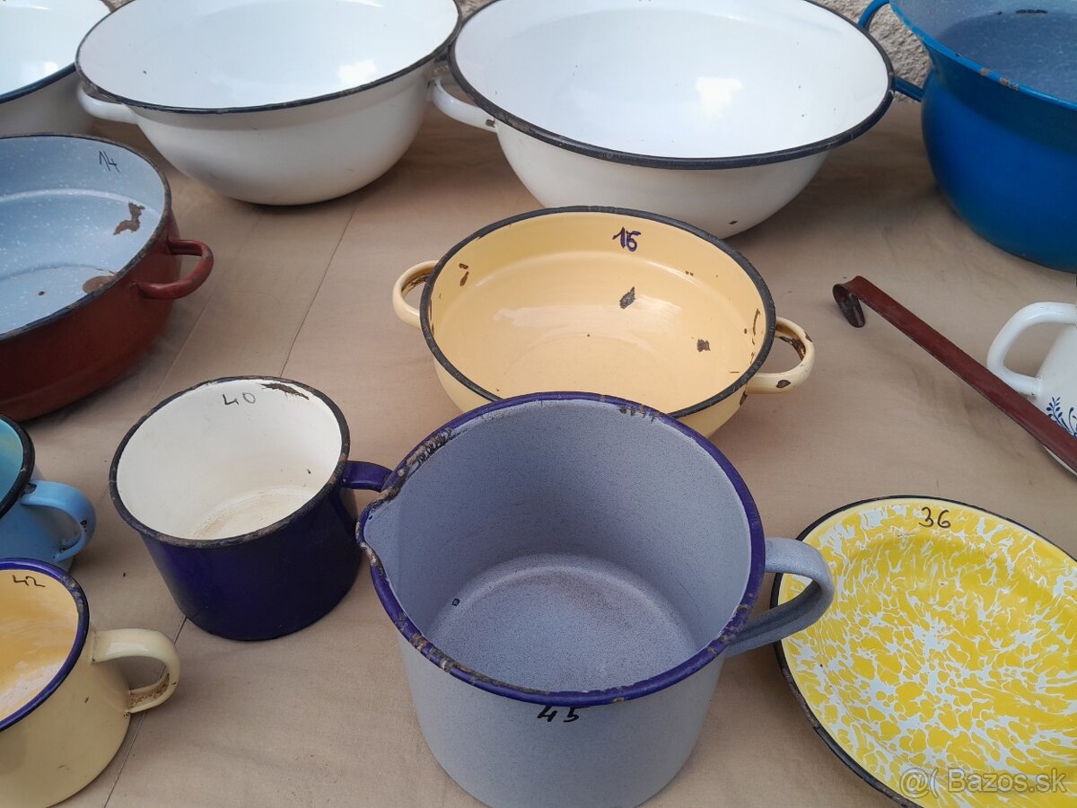 Smaltované riady chalupárske dekorácie . - 8