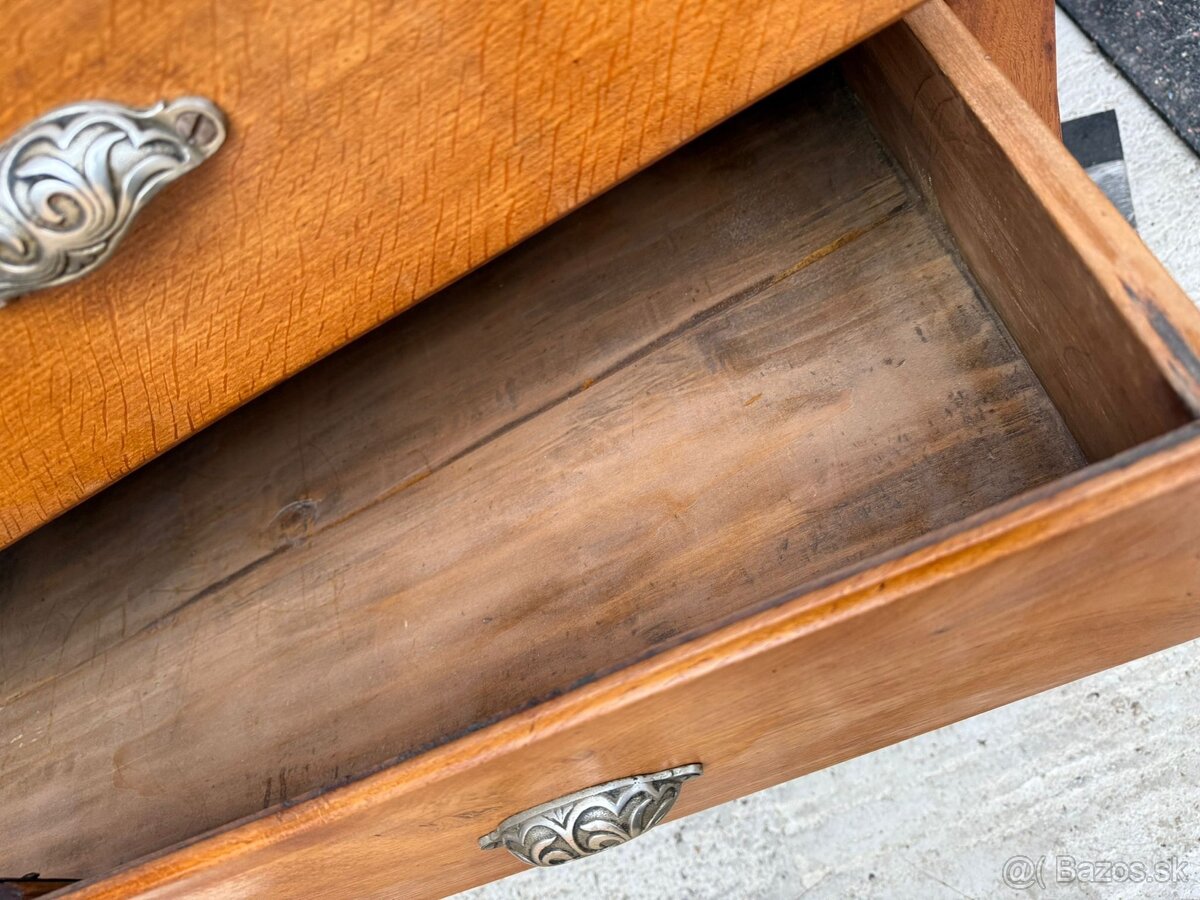 Dubová veľká komoda šuflíková - 8