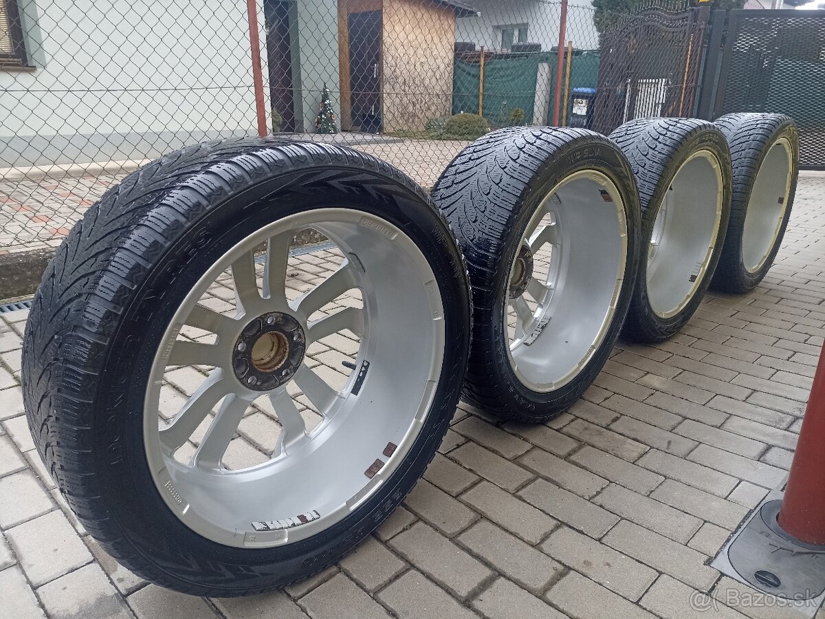 Dezent 8Jx20H2 ET48, pneumatiky Nokian zimné 255/45 R20 - 8