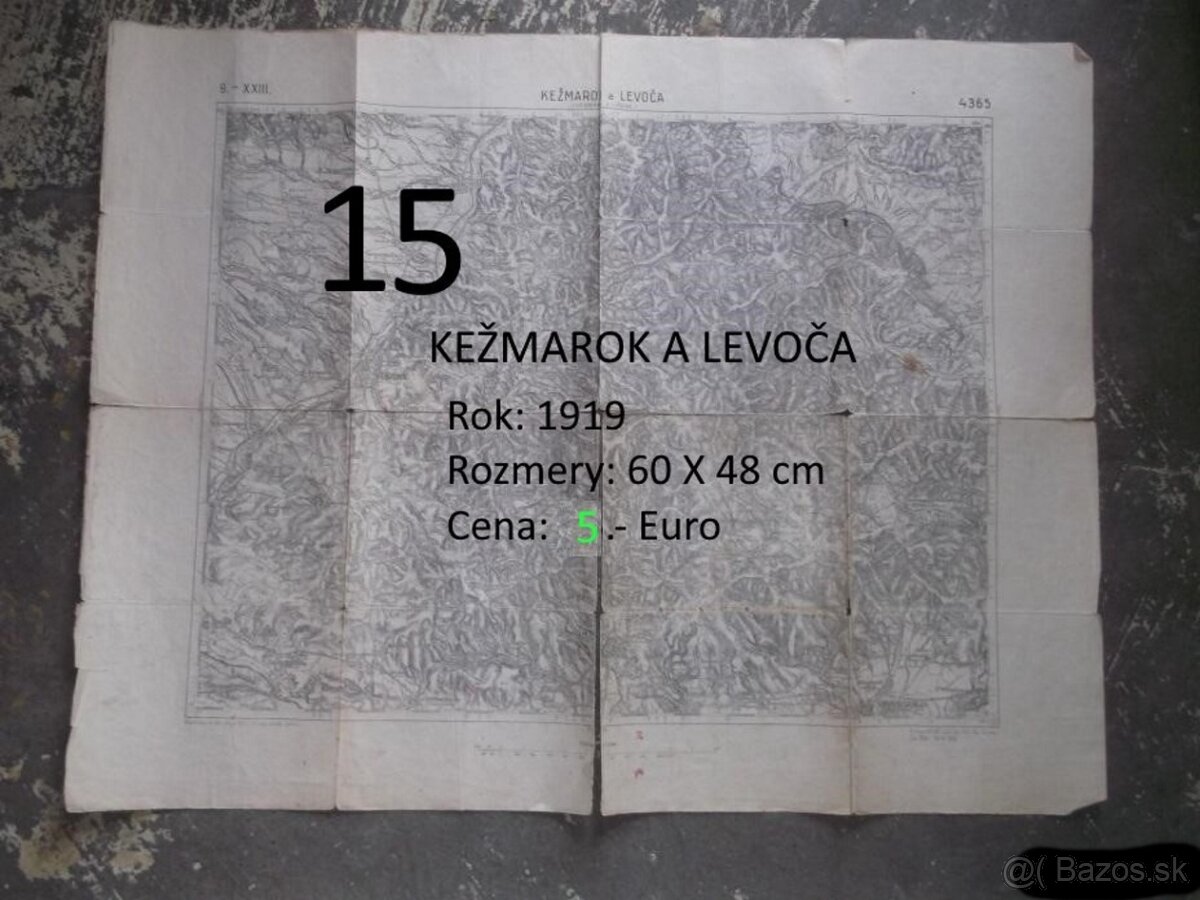 Staré mapy rok 1750 - 1884 Rakúsko Uhorsko - 8